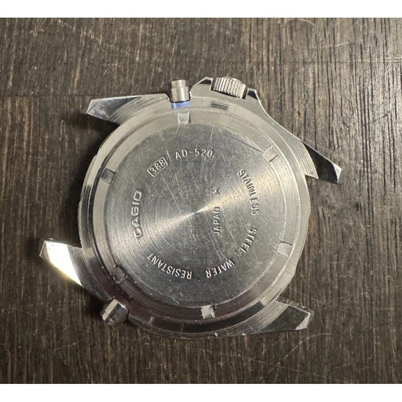 VTG 1991 CASIO "ARNIE" AD-520 Ana/Dig Watch Gold Dial🔥 Has Wear READ - Picture 5 of 5